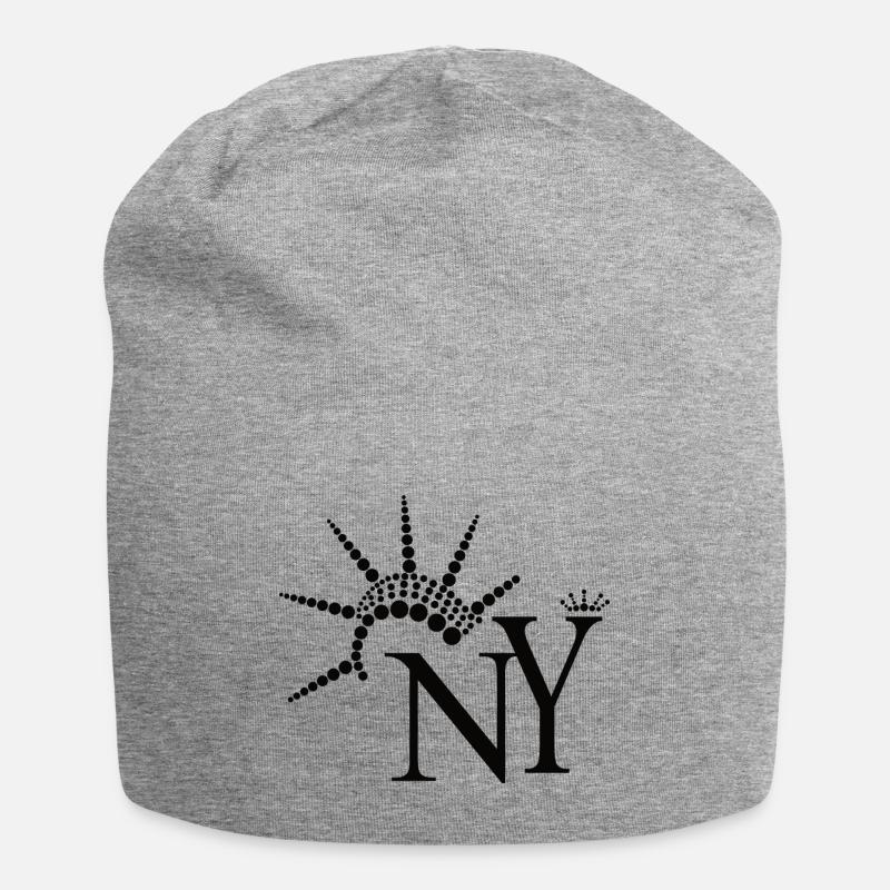 USA New York Freiheitsstatue Geschenk - Jersey-Beanie - Grau meliert