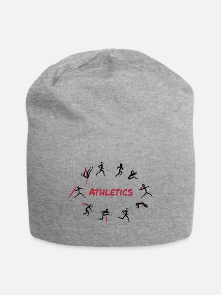 Leichtathletik, Zehnkampf - Jersey-Beanie - Grau meliert
