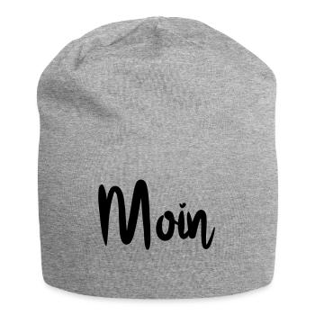 moin - Jersey-Beanie - Grau meliert - Vorne