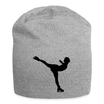 Eiskunstlauf - Jersey-Beanie - Grau meliert - Vorne