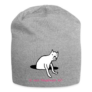 Ist noch Pampelmuse da? - Jersey-Beanie - Grau meliert - Vorne