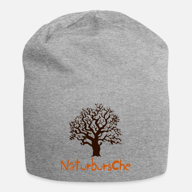 Naturbursche - Jersey-Beanie - Grau meliert
