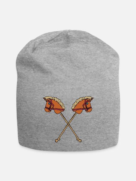 Hobby Horsing Doppel Steckenpferd - Jersey-Beanie - Grau meliert