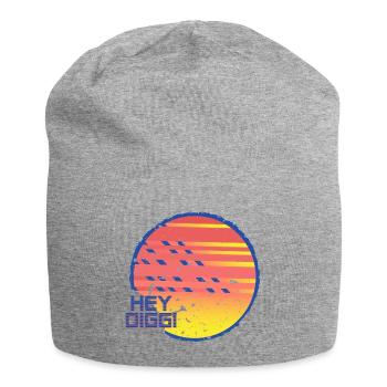 Hey Diggi - Jersey Beanie - heather grey - Front