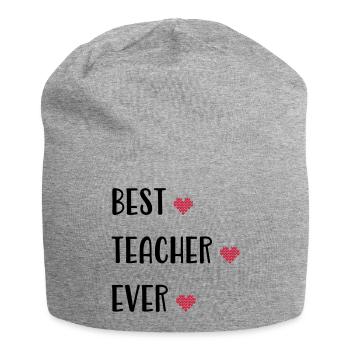 Lehrer - Jersey-Beanie - Grau meliert - Vorne