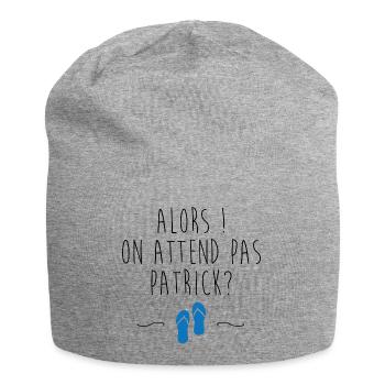 On attend pas Patrick - Bonnet en jersey - gris chiné - Devant