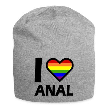 I love - Bonnet en jersey - gris chiné - Devant