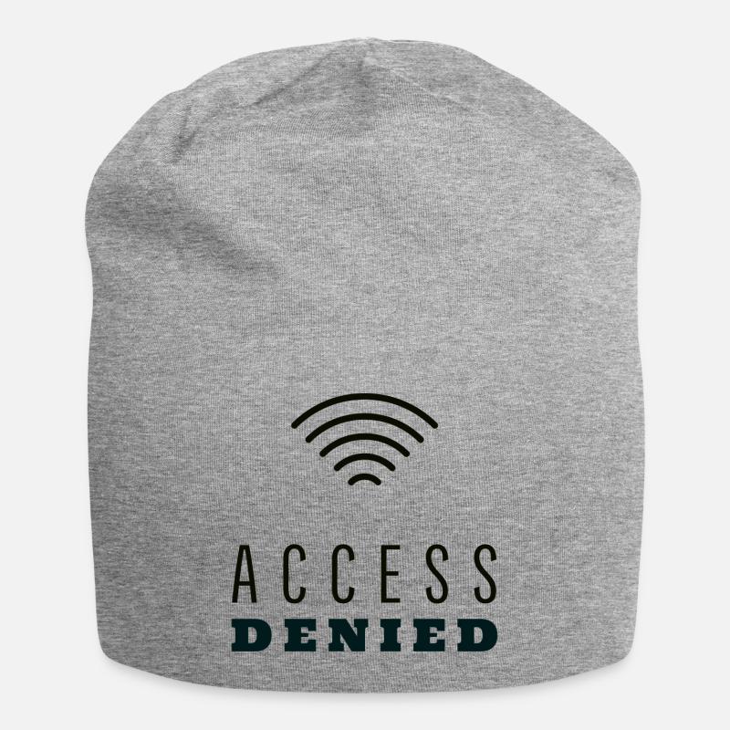 Exchange, Access, Internet, Online, PC, Data Theft - Jersey Beanie - heather grey