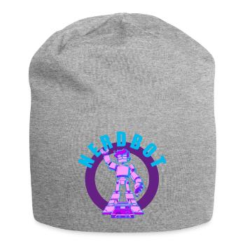 NERDY forever - Nerdbot - Jersey-Beanie - Grau meliert - Vorne