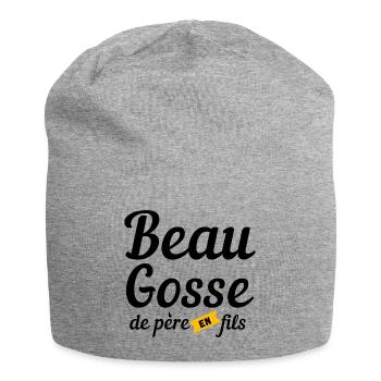 Beau gosse de père en fils - Bonnet en jersey - gris chiné - Devant