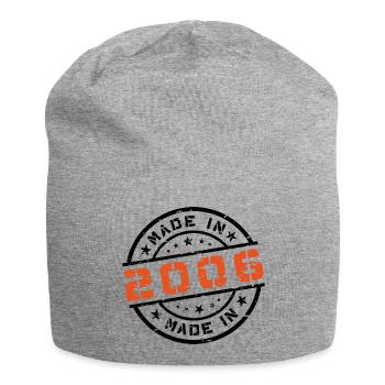 Geburtsjahr Geburtstag Born In - Made in 2006 - Jersey-Beanie - Grau meliert - Vorne