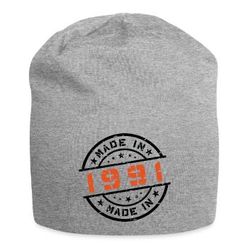 Année de naissance Anniversaire Né en - Fabriqué en 1991 - Bonnet en jersey - gris chiné - Devant