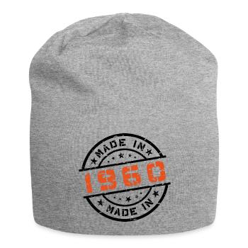 Année de naissance Anniversaire Né en - Fabriqué en 1960 - Bonnet en jersey - gris chiné - Devant