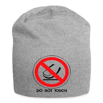 Do Not Touch - Jersey Beanie - heather grey - Front