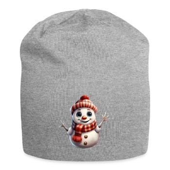 Snowman - Jersey Beanie - heather grey - Front