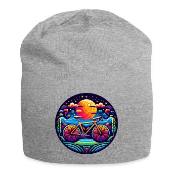 L’abstraction cycliste pour les cyclistes - Bonnet en jersey - gris chiné - Devant
