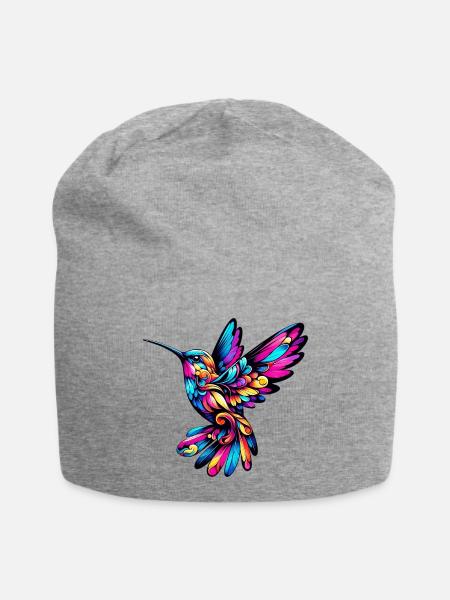 Kolibri - Jersey-Beanie - Grau meliert