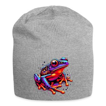 Grenouille - Bonnet en jersey - gris chiné - Devant