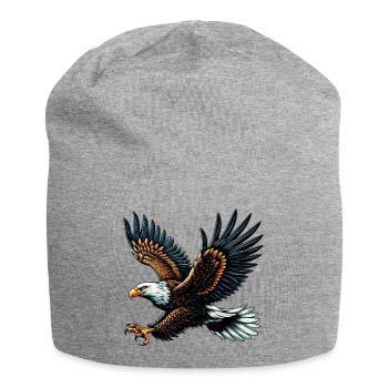 Eagle - Jersey Beanie - heather grey - Front