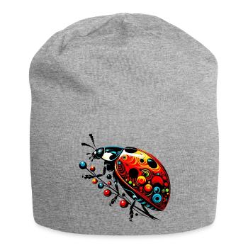 Ladybug - Jersey Beanie - heather grey - Front