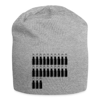 23 Bierflaschen - Bier - 23 Jahre - 23. Geburtstag - Jersey-Beanie - Grau meliert - Vorne