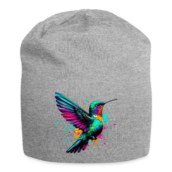 Hummingbird - Jersey Beanie - heather grey - Front