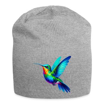 Kolibri - Jersey-Beanie - Grau meliert - Vorne