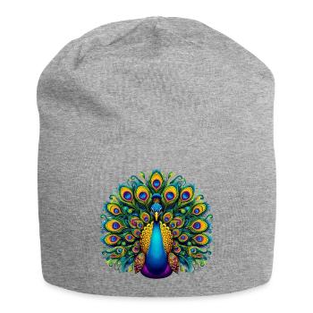 Paon - Bonnet en jersey - gris chiné - Devant