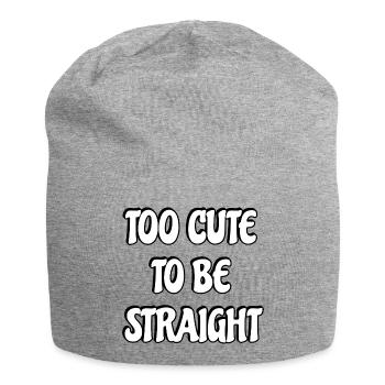 Trop mignon pour être hétéro - Bonnet en jersey - gris chiné - Devant