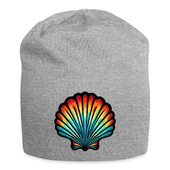 Muschel - Jersey-Beanie - Grau meliert - Vorne