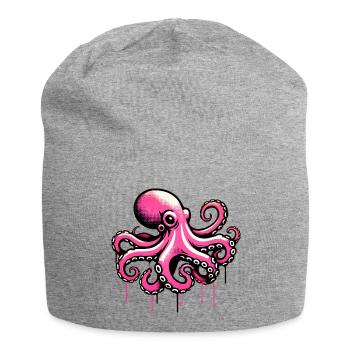 Pieuvre - Bonnet en jersey - gris chiné - Devant