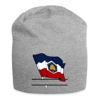 Flagge Utah Textbanner - Jersey-Beanie - Grau meliert - Vorne
