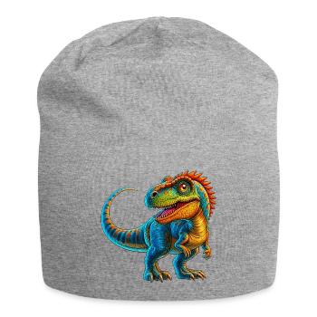 Dinosaur - Jersey Beanie - heather grey - Front