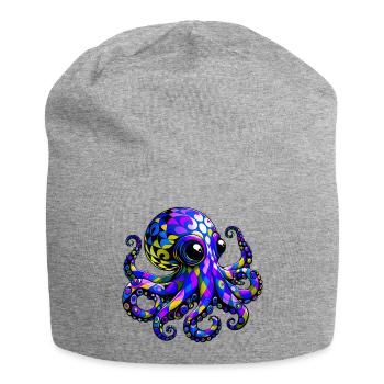 Pieuvre - Bonnet en jersey - gris chiné - Devant