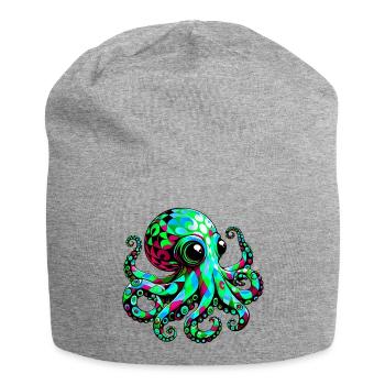 Pieuvre - Bonnet en jersey - gris chiné - Devant