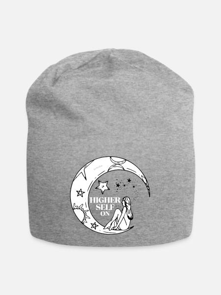 HIGHER Self - Jersey-Beanie - Grau meliert