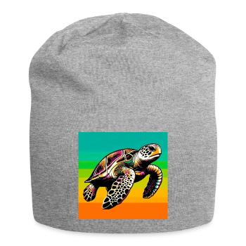 tortue - Bonnet en jersey - gris chiné - Devant