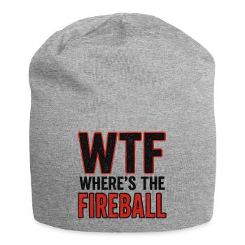 WTF Where's The Fireball Humor Spruch - Jersey-Beanie - Grau meliert - Vorne