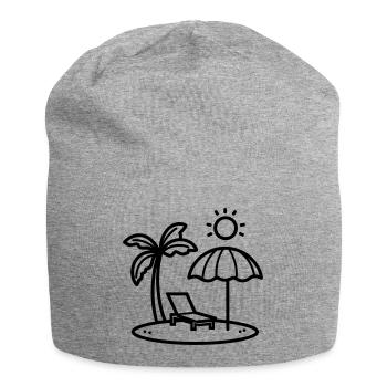 Strand - Jersey-Beanie - Grau meliert - Vorne