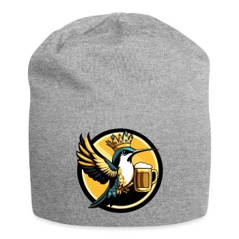 Bière Colibri Oiseau Drôle - Bonnet en jersey - gris chiné - Devant