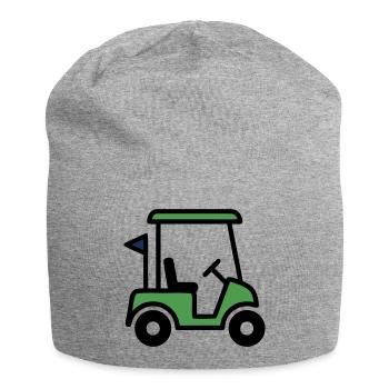 Voiturette de golf Voiture de golf Club de golf Hommes - Bonnet en jersey - gris chiné - Devant