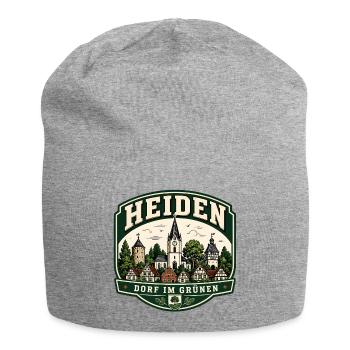 Heiden – Dorf im Grünen - Jersey-Beanie - Grau meliert - Vorne