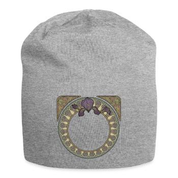 Cercle Y des Iris Art Nouveau - Bonnet en jersey - gris chiné - Devant
