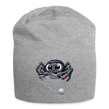Araignée tricoteuse - Bonnet en jersey - gris chiné - Devant