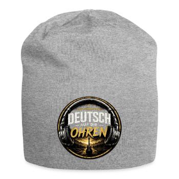 Deutsch Auf Die Ohren Rock Logo - Jersey-Beanie - Grau meliert - Vorne