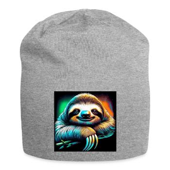 Faultier - Jersey-Beanie - Grau meliert - Vorne