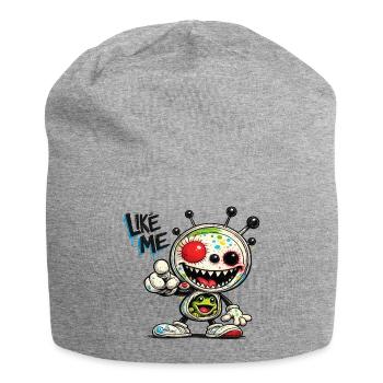 Like Me - Jersey-Beanie - Grau meliert - Vorne