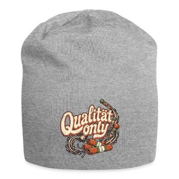 Quality Fireworks Retro Vintage Pyro - Jersey Beanie - heather grey - Front