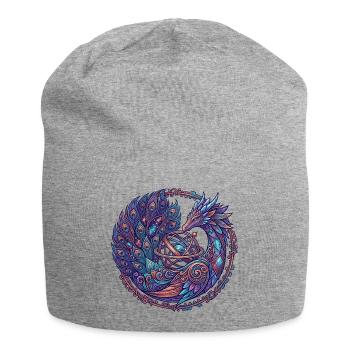 Cosmic Phoenix in the Circle of the Stars - Jersey Beanie - heather grey - Front