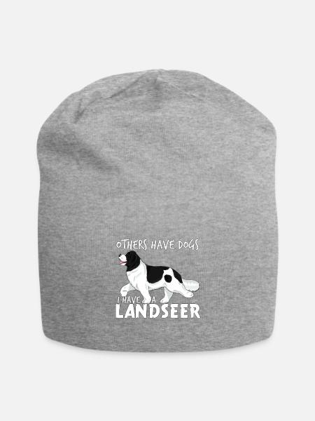 landseerdogs - Jersey-Beanie - Grau meliert